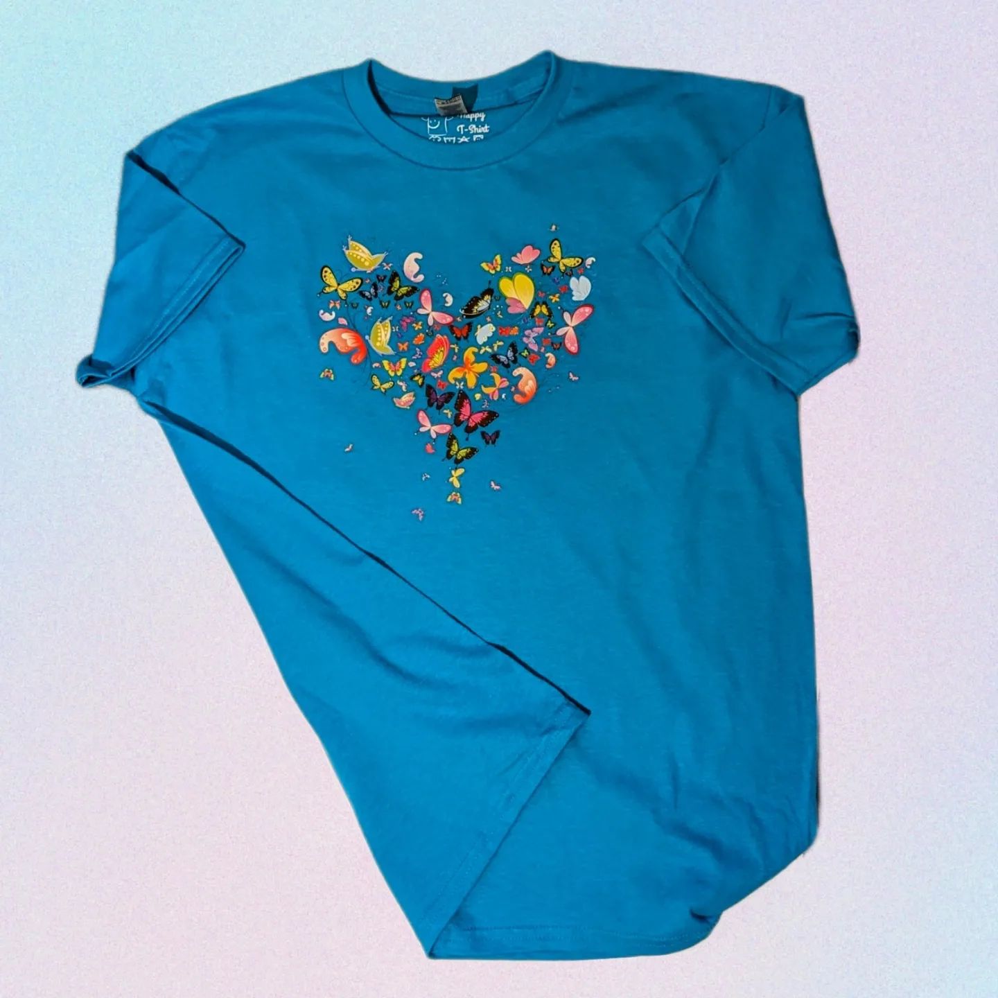 Butterfly Heart, Short-sleeve, XL-Youth