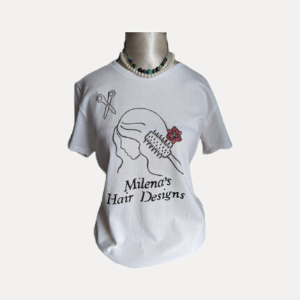 Milena hair and brush design t-shirt