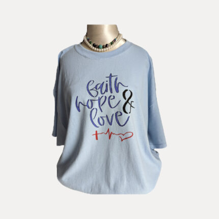 Faith, Hope & Love t-shirt blue