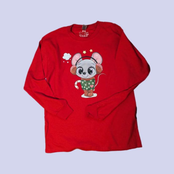 Cute Mouse, Long-sleeve T-Shirt