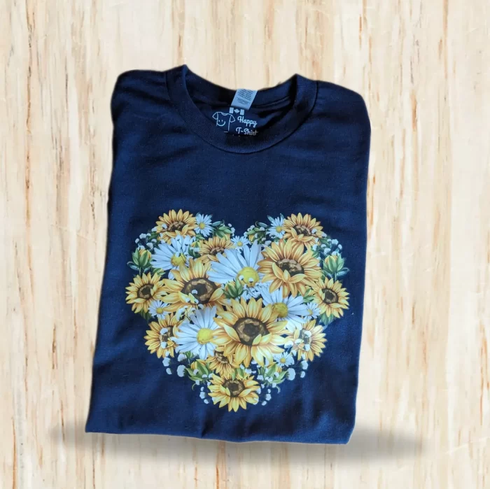 Heart full of flowers Short-sleeve