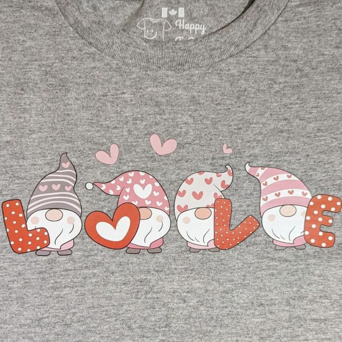 LOVE Gnome, Short-sleeve T-Shirt Design